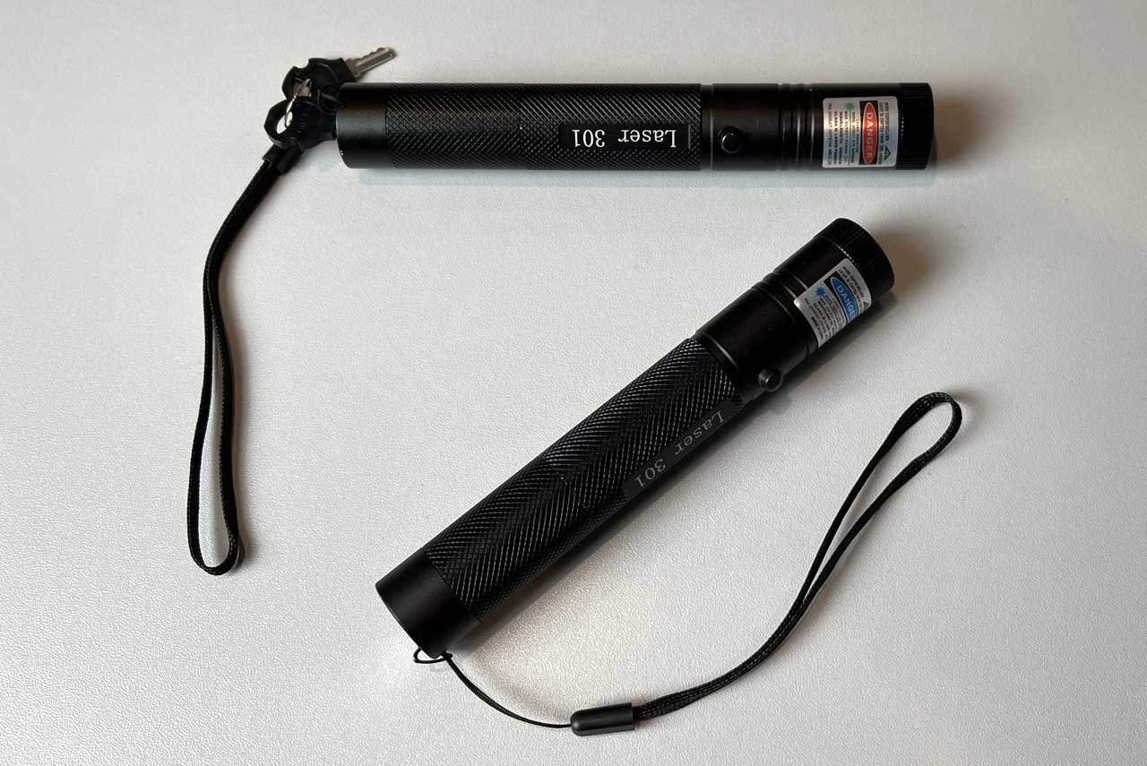 Zwei Laserpointer